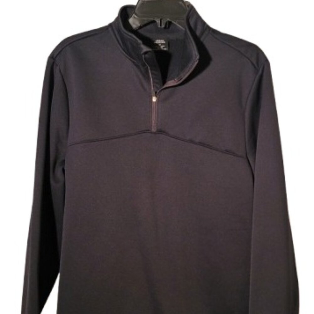 Men's Urban Frontier 1/4 Zip 100% Polyester Black Long Sleeve Pullover Size: M